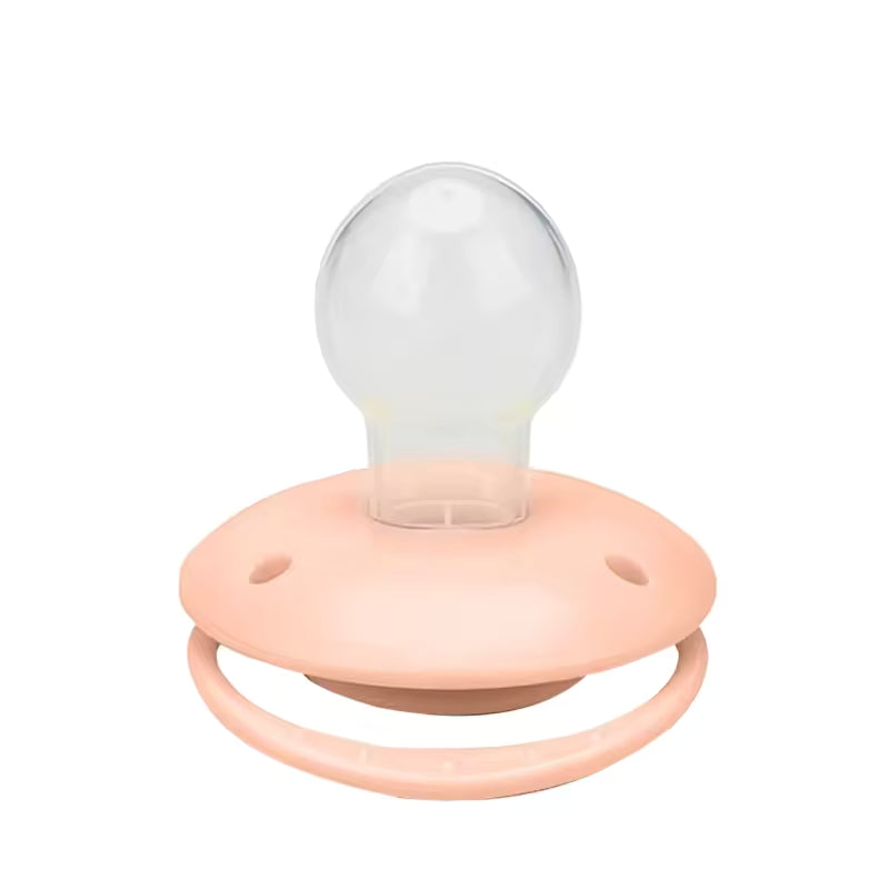 Vintage Style Round Button Pacifier Pink