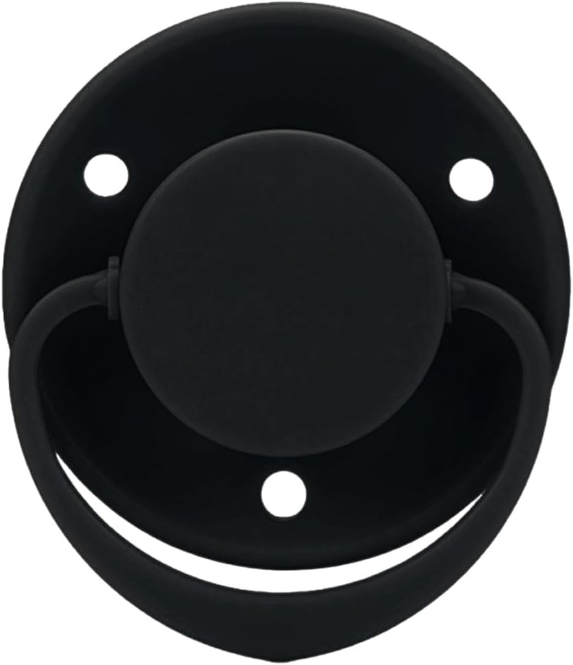 Vintage Style Round Button Pacifier Black