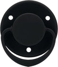 Vintage Style Round Button Pacifier Black