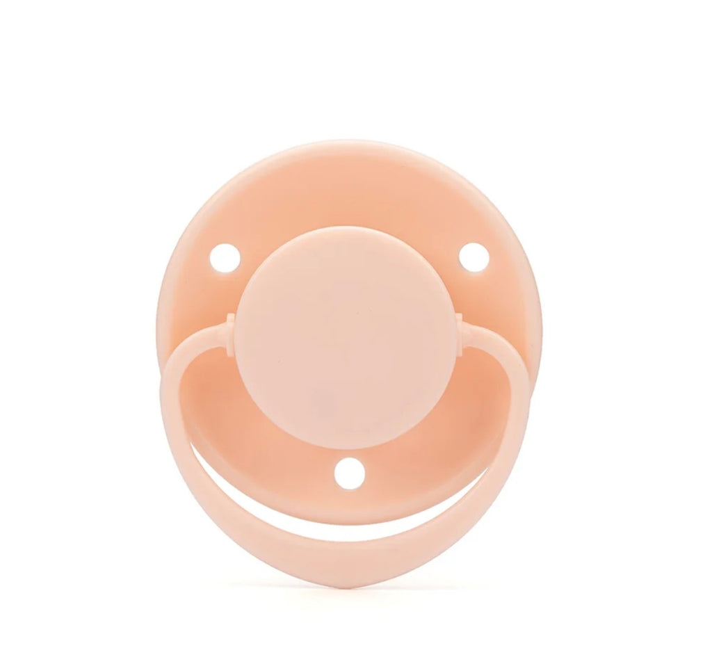 Vintage Style Round Button Pacifier Pink