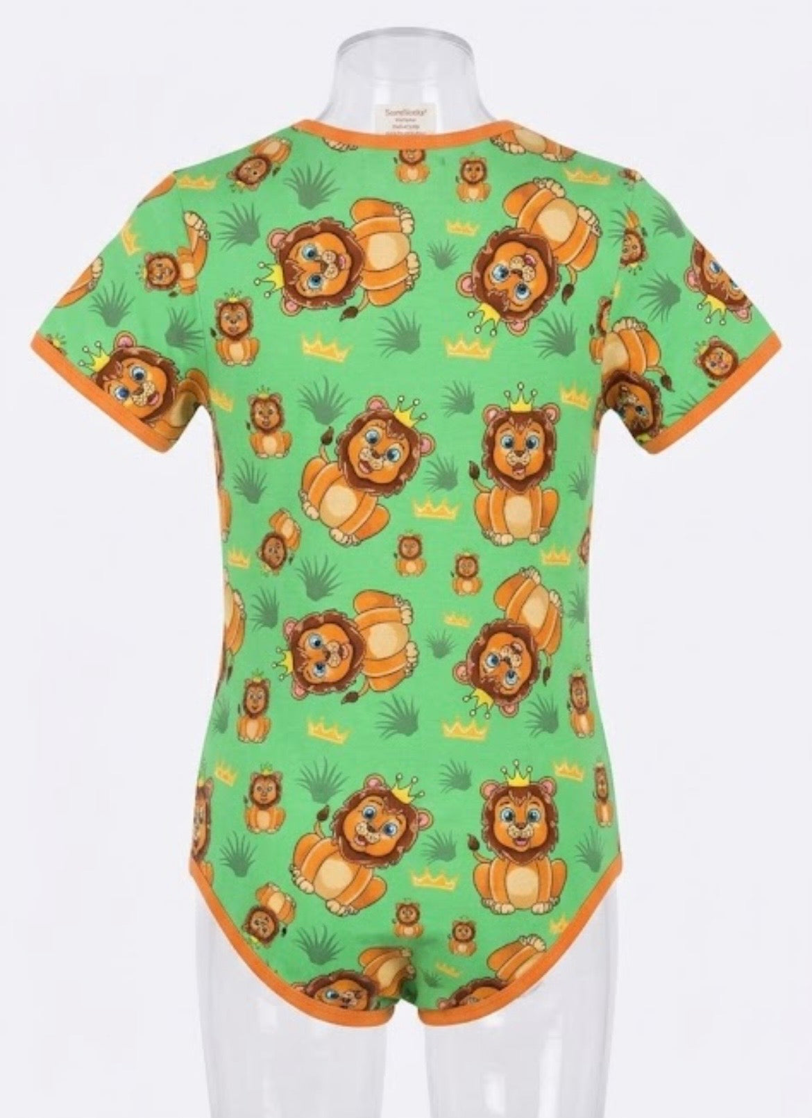 King of the Jungle Short Sleeve Adult Onesie
