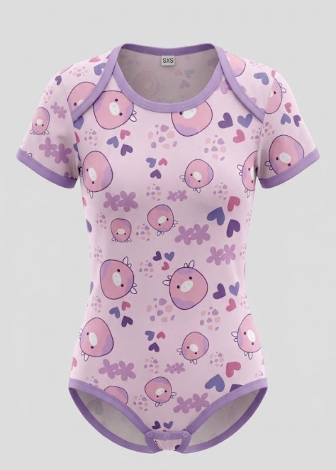 Squishy Moo Short Sleeve Adult Onesie