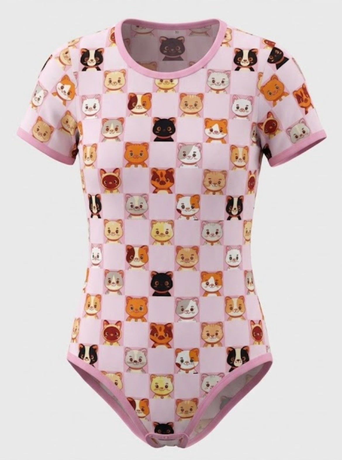 Kitty City Short Sleeve Adult Onesie